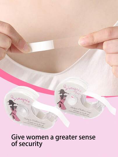 Clothing Anti-Exposure Sticker-Double-Sided Invisible Tape Anti-Exposure Sticker Is Suitable For Wearing Suspenders, Short-Sleeved Dresses, Miniskirts And Shirts To Prevent Exposure And Firm, And Does Not Hurt The Skin.