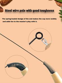 猫玩具，互动羽毛逗猫棒，逼真昆虫造型，激发猫咪本能，幼猫追逐玩具套装，带铃铛和珠子，鼓励运动和玩耍，送给猫咪的趣味礼物 - 彩色 - 查看 7