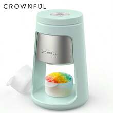 CROWNFUL Shaved Ice Machine With 2 Cups - Snow Cone Maker For DIY Frozen Drinks, Easy Home Dessert Maker, Sweet Gift For Teens/Friends - US B Type Plug(110-127V) - View 1
