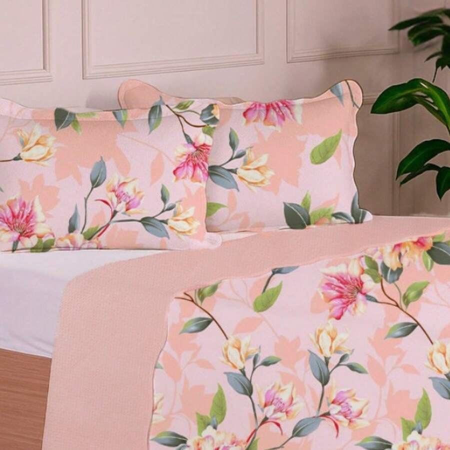 3-Piece Queen Size Bedspread Set, Patchwork Quilt, Ultra Double-Sided - 查看 1