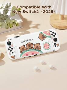 Ayotu 1个可爱动物造型保护壳,兼容Switch OLED/Switch NS/新款Switch 2(2025款,7.9英寸),超耐用轻巧设计,防震防刮。 - 彩色 - 查看 6