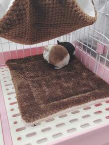 3pcs Sugar Glider Double-Layer Hammock, Ferret Hideaway Tunnel House, Pet Mat Combo Set, Suitable For Small Pets Like Sugar Glider, Hamster, Rabbit - Multicolor - View 17