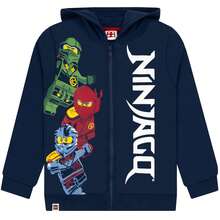 LEGO Ninjago Hoodie | Boys Ninjago Zip Up Hoodie |  Boys' Jumpers | Official Merchandise - Blue - View 1