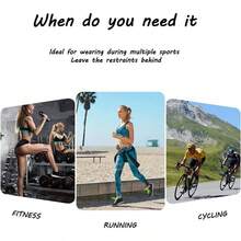Cangurera Deportiva, Cinturn para Correr con Botella de Agua, Rionera Deportiva con 2 Botellas de Agua, Bolsa Deportiva con Cinturn Regulable, Bolsillos de Auricular y Telfono - inicial - Ver 5