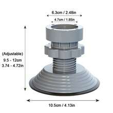 4 PIEZAS Almohadillas antivibración para lavadora con altura ajustable. Almohadillas de plástico antideslizantes, amortiguadoras de golpes y reductoras de ruido, sin necesidad de batería. Adecuadas para lavadoras, refrigeradores, electrodomésticos del hogar, así como para elevar sofás, mesas.