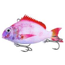 HENGJIA 1pc VIB Soft Lure 12.5g 25g 32g Realistic Design Dynamic Swimming Lure Vibrating Sinking Type Saltwater Fishing Lure Wobbling Lure - Multicolor - View 35