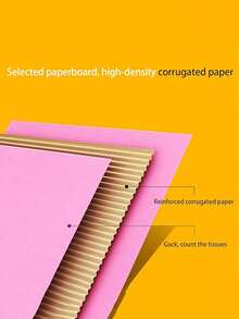 Corrugated Mailer Boxes For Small Businesses, Cute Small Cardboard Boxes, Product Packaging Mailer Boxes, Designed For Shipping Packaging, Product Mailing And Daily Gift Wrapping Fill (Pink) - Pink - View 4