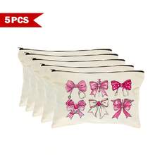 1/5/10pcs Nurse Theme Canvas Bag With Zipper Survival Kit Bag Medicine Bag Gift Bag Letter/Flower/Leopard/Heart/Rainbow Pattern Print Funny Makeup Pouch Portable Toiletry Bag For Nurse Travel Make Up Organizer Makeup Storage Cosmetic Bag Wash Bag Bathroom College Dorm Travel Stuff Multifunctional Cosmetic Organizer Cute Wallet Pouch Coin Purse - Beige - View 35