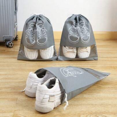 5/10pcs Shoe Storage Bags, Travel Dust-Proof Shoe Covers, Shoe Organizer Bags, Household Shoe Accessories