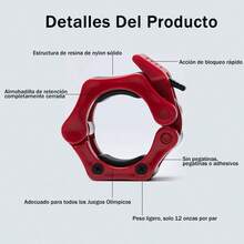 Barbell Buckle - Red - View 10