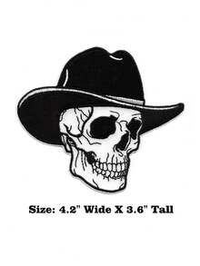 1PC Halloween Reaper Dabbing Embroidered Iron On Patch - Multicolor - View 11