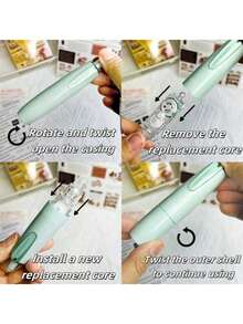 1 Rollo de cinta adhesiva doble cara recubierta, dispensador de cinta adhesiva permanente para scrapbooking, adecuada para scrapbooks, manualidades y proyectos artísticos, rodillo de cinta para fotos, suave y limpia, esencial para volver a la escuela - Multicolor - Ver 5