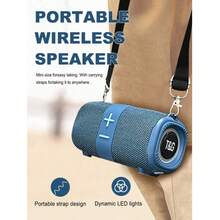 Bajo Portátiltwsaltavoz Bluetooth Altavoz Estéreo - Azul - Ver 5