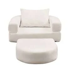 Komprimierte, faltbare Matratze, umbaubares Klappsofabett mit abnehmbaren Armlehnen, tragbares All-in-One-Matratzenboden-Sofabett, kein Zusammenbau erforderlich und rutschfest.