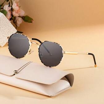 New Stylish Full Frame Fashion Glasses For Men, Casual Bohemian Street Elegant Minimalist Personalized Outdoor Driving High-End Fashion Glasses, Suitable For Daily Wear