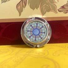 對稱花朵折疊掛鉤蝴蝶桌邊辦公桌面掛式收納袋 便攜掛鉤 女款女孩適用 工作居家收納 - 彩色 - 查看 9