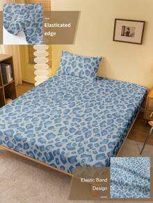 1件蓝色豹纹印花床笠,适用于9英寸至12英寸厚的床垫,柔软、防皱、透气舒适,适用于所有床型,包括单人床、双人床、大号双人床、特大号双人床和加州特大号双人床,可机洗。是居家和宿舍的理想之选,可用于卧室装饰、床上用品、豪华床上用品、女士礼物、加州特大号双人床床单,并通过Oeko-Tex认证。 - 彩色 - 查看 6
