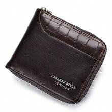 A Men's Wallet, Vintage Multifunctional Wallet With Multiple Card Slots, Available In Black/Blue/Dark/Brown Colors (4 Options)