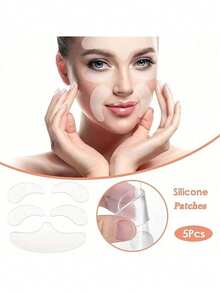 1pc Reusable Neck Wrinkle Patch, Neckline Silicone Anti-Wrinkle Patch, Neck Firming Beauty Patch