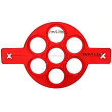 This Silicone Pancake Mold Can Be Used To Make Fried Eggs, Pancakes, Chocolates, Etc. The Mold Shapes Include Heart, Square, Plum Blossom, And Round. It Is Heat-Resistant, Easy To Clean, Long-Lasting, Durable And To Use. - Multicolor - View 10