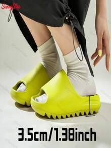 Pantuflas Unisex Eva 2025 | Zapatillas Casa Hombre Mujer | Antideslizantes Suaves | Para Playa/Baño 8 Colores - Verde - Ver 5