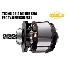 Drill/Driver With 2 Batteries, 16.8 Volts, 3/8" 10mm, 2200rpm, Brushless. - 黃色 - 查看 5