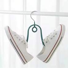 3/5件套多功能可堆叠不锈钢鞋架双钩节省空间耐用 - 彩色 - 查看 7