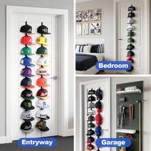 Hat Rack For Door - Two-Way Hanging Caps With Display Hooks And Hanger, Hat Organizer For Baseball Caps, Over The Door Hat Storage Organizer For Bedroom, Entrance Or Garage Doors - 1 gói-10 móc - Xem 6