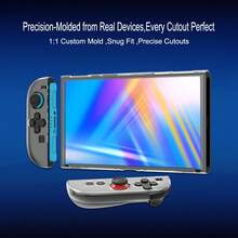 2 Stück abnehmbare Griffabdeckungen + 1 Stück Konsolen-Schutzhülle für Nintendo Switch 2. Generation, ergonomisches Wölbungsdesign, rutschfest, schweißfest, kratzfest, für ein verbessertes Spielerlebnis - Verschiedenfarbig - Übersicht 4