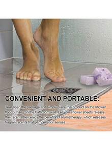 EELHOE Fragrance Shower Tablets, Home Use Refreshing Shower To Relax Mind And Relieve Stress, Long-Lasting Aromatic Shower Tablets Suitable For Bathroom/Bathhouse/Swimming Pool/Bathtub