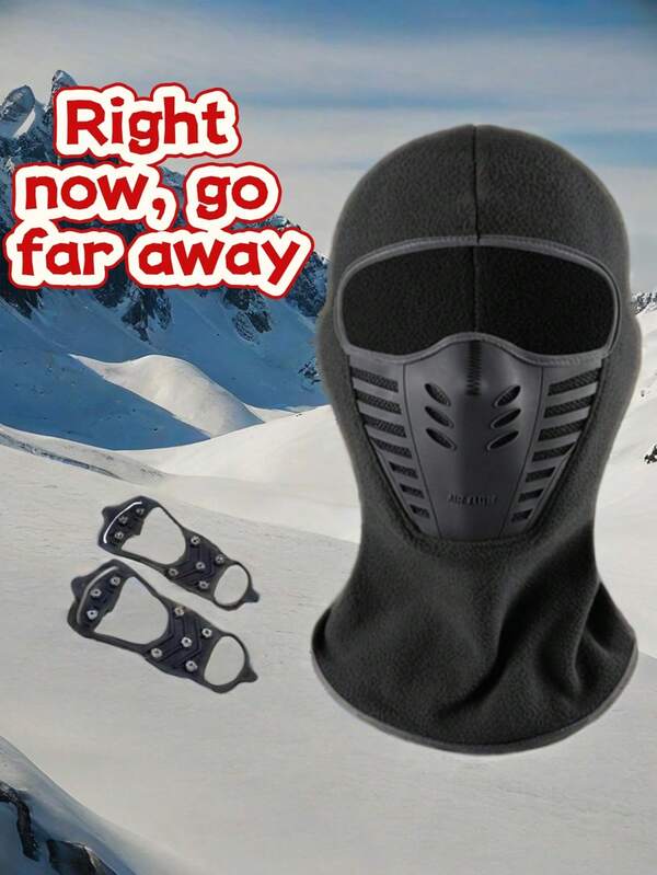 Winter Anti Cold Head Cover, Motorcycle, Bicycle, Off-Road Protection, Dustproof, Breathable, Winter Warm Mask Head Cover