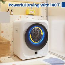 Portable Clothes Dryer, 110V Electric Compact Laundry Dryer With Stainless Steel Tub For Apartments, Dorms, RVs - View 3