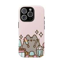 1PC Cute Pusheens Phone Case With Ice Cream Design, Compatible With Phone Models 1716, 15, 14, 13, 12, 11 Pro Max. Made Of Transparent TPU Soft Shell Material, Suitable For Smartphones, Providing Protection. - 彩色 - 查看 14