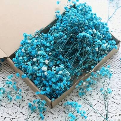 50/100 piezas de flores artificiales secas blancas mini de Gypsophila, decoración de flores de marfil para jarrones para boda, hogar, oficina, fiesta, jardín, manualidades, DIY