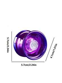 Beginner & Teen Alloy Yo-Yo Toy - Outdoor Game & Hand-Eye Coordination Development Christmas Halloween Gift, Spinning Toy - Durable Metal Gyro, Smooth Spinning Motion, Blue