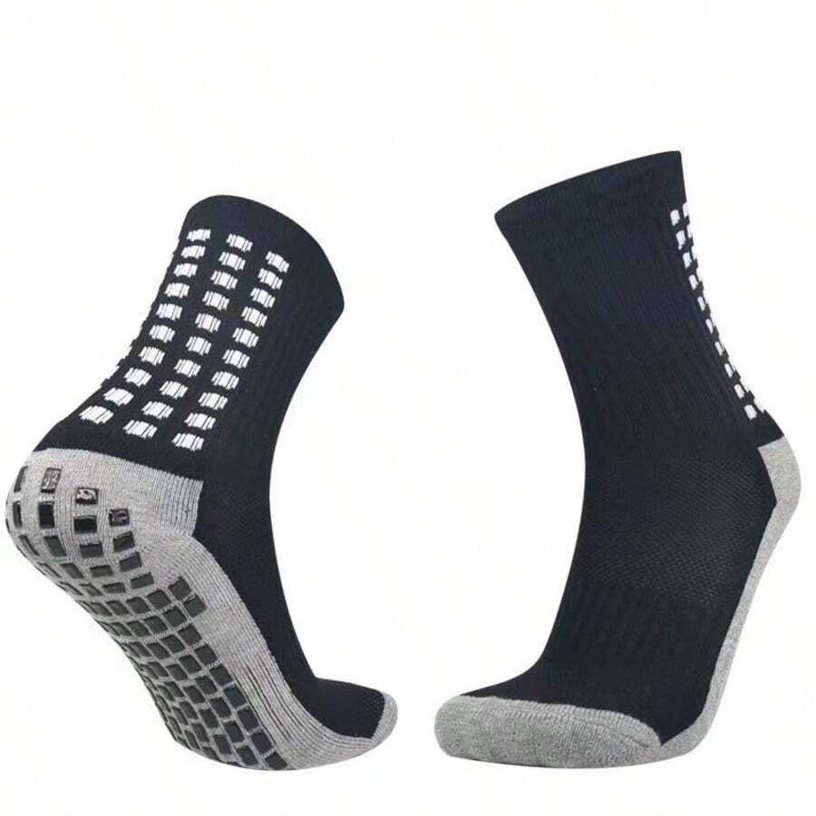 2/3/4/10 Pairs Thickened Towel Bottom Anti-Slip Dot Adhesive Soccer/Basketball/Running Sports Socks