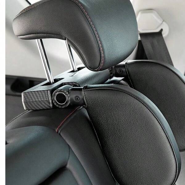 ROOLAEFOO Diese schwarze Autokopfstütze für Erwachsene ist einfach zu montieren und verfügt über eine um 180° drehbare Nackenstütze mit ergonomischem U-Design. Dieses Autositzkissen ist ideal für lange Fahrten und Nickerchen.