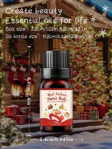 6pcs/1pc Christmas Essential Oil Set, Food Fragrance Oils, 10ml Aromatherapy Oils, Christmas Oils, Gingerbread House, Bedroom & Living Room Fragrance, Suitable For Scented Candles, Wax Melts, Diffuser Stones, Diffuser, Humidifier, Christmas - Multicolor - View 7