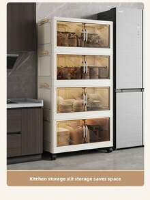 Stapelbarer Aufbewahrungsbox mit Deckel und Tür - Wasserdichter Kunststoff-Aufbewahrungsbehälter für Wohnzimmer und Schlafzimmer, inklusive faltbarem Schuhständer