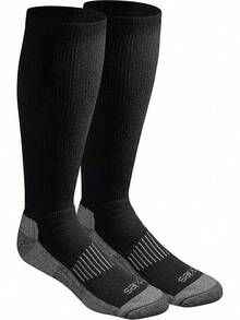 Light Compression Comfort Over--calf Socks, Available in-xxl (2, 4 Pairs) Calcetines de compresión Hombre - negro (2 pares) - Ver 6