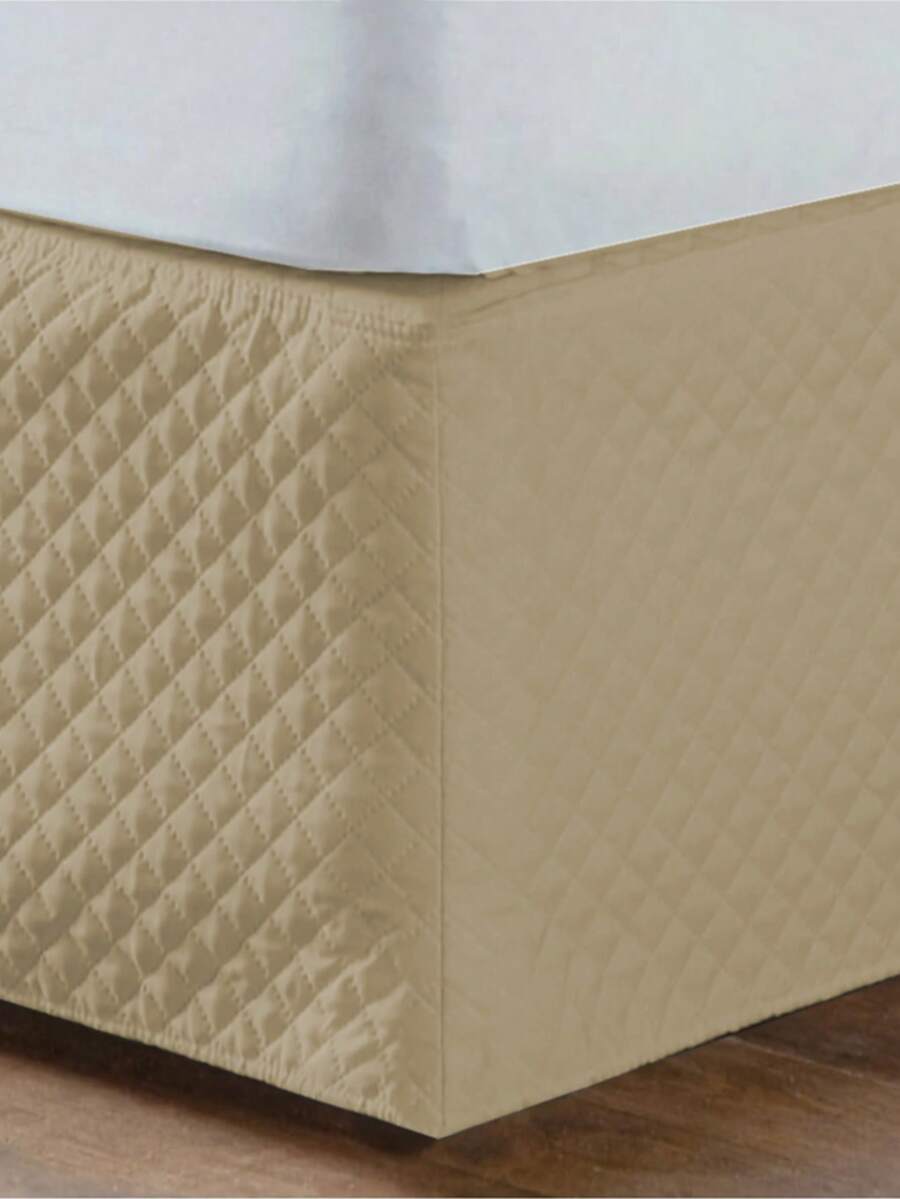 3-In-1 Adjustable Bed Headboard Skirt For Box Spring Beds - Single / Double / Queen - Hazelnut - Adjustable to All Sizes - View 1