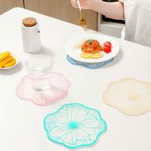 Minimalist Style Heat-Resistant Placemat, Anti-Scald Tabletop Mat, Anti-Slip Anti-Oil Easy To Clean Dish Pad, Pot Holder & Coaster - Multicolor - View 8