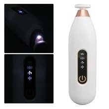 Lima eléctrica para uñas para bebés Mini lima eléctrica portátil para uñas con luz nocturna para niños y adultos Color blanco - Blanco - Ver 3