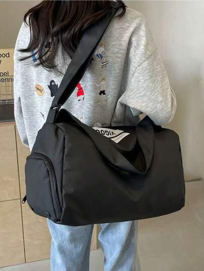 Large Capacity Multi-Function Outdoor Sports Yoga Fitness Bag, Travel Carry-On Organizer Bag, Waterproof Durable Crossbody Shoulder Bag