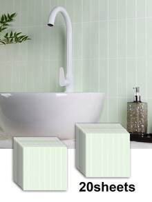 2 件/10 件自粘墙贴，防水耐热，可撕可贴，适用于客厅、厨房、后挡板、浴室、家居、翻新贴纸、可撕墙板、墙纸、壁纸、春季装饰品，让您的家焕然一新，拉玛装饰贴纸礼物，生日毕业，厨房装饰 - 彩色 - 查看 21