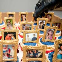 1 Pc Photo Frame Silicone Molds, Baroque Style Air Dry Clay Molds, Mini Frame Molds Silicone For Cupcake Topper Cake Decoration Chocolate Candy Polymer Clay Gum - Multicolor - View 4