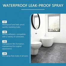 透明防水密封喷剂 - 专为有效密封屋顶、墙壁、厨房、浴室和其他建筑结构的泄漏而设计。 - 彩色 - 查看 7