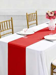 1-6 chiếc khăn trải bàn bằng vải satin đỏ, khăn trải bàn bằng lụa mềm mịn, khăn trải trang trí ghế 12inx108in, trang trí phòng, trang trí bàn ăn, hoàn hảo cho tiệc, đám cưới, tiệc chiêu đãi, giáng sinh - Nhiều màu - Xem 13