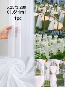 Rèm voan mỏng cưới 26ft, rèm vải voan trang trí trần nhà, dùng cho đám cưới, nhà cửa, trang trí phòng, tiệc sinh nhật cô dâu, lễ tốt nghiệp, trang trí khách sạn, trang trí đám cưới - trắng - Xem 13