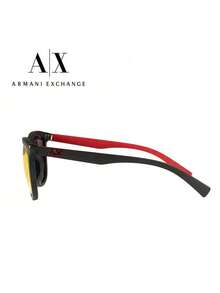 Armani 時尚男士太陽眼鏡 偏光鏡片技術 防反射光 優雅外觀設計 輕盈耐用 日常出遊搭配 0AX4093SF80786Q - 黑紅色 - 查看 3